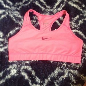 Pink Nike Pro bra